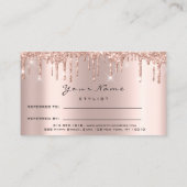 Salon Reference Kaart Spark Makeup Lashes Nails Wa (Achterkant)