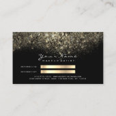 Salon Referral Kaart Glitter Gold Confetti Glitter (Achterkant)