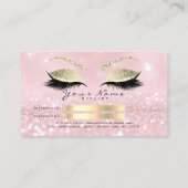 Salon Referral Kaart Glitter Gold Pink Lashes (Achterkant)