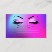 Salon Referral Kaart Glitter Miami Pink Lashes (Achterkant)