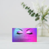 Salon Referral Kaart Glitter Miami Pink Lashes (Staand voorkant)