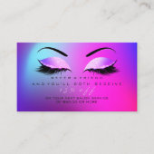 Salon Referral Kaart Glitter Miami Pink Lashes (Voorkant)