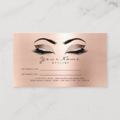Salon Referral Kaart Glitter Roos Gold Lashes Lux (Achterkant)