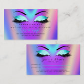 Salon Referral Kaart Glitter Tiffany Roze Lashes (Voorkant / Achterkant)
