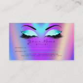 Salon Referral Kaart Glitter Tiffany Roze Lashes (Achterkant)