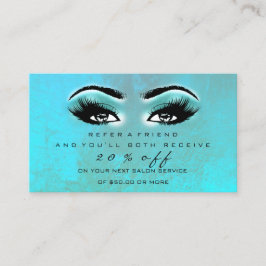 Salon Referral Kaart Makeup Artist Ocean Lashes
