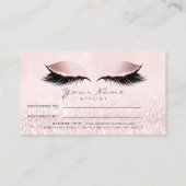 Salon Referral Kaart Makeup Pink Princess Lashes (Achterkant)