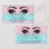 Salon Referral Kaart Ocean Makeup Lashes Extension (Voorkant / Achterkant)