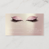 Salon Referral Kaart Roze Roze Roze Lashes (Achterkant)