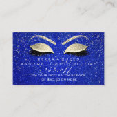 Salon Referral Kaart Skinny Gold Blue Lashes (Voorkant)