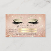 Salon Referral Kaart Skinny Gold Roos Lashes (Achterkant)