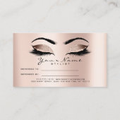 Salon Referral Kaart Skinny Makeup Roze Roze Lashe (Achterkant)