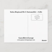 Salon Regional De L'Automobile ~ Lille Briefkaart (Achterkant)