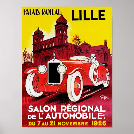 Salon Regional De L'Automobile ~ Lille Poster (Voorkant)