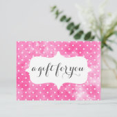 Salon Roze Wit Cadeaubon (Staand voorkant)