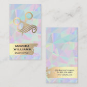 Salon schaar en haar | Schoonheidsproducten Visitekaartje (Voorkant / Achterkant)