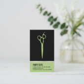 Salon Scharen Groen Visitekaartje (Staand voorkant)