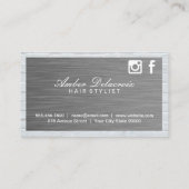 Salon Scharen | Staal en Baksteen | QR Code Visitekaartje (Achterkant)