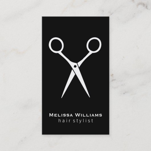 Salon Scharen | Wit Visitekaartje (Voorkant)