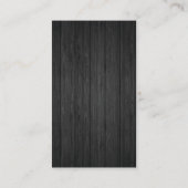 Salon scheert Fancy elementen houten panelen Visitekaartje (Achterkant)