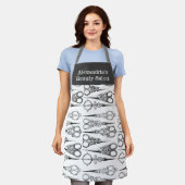 Salon Schort Scissors Custom Salon Name (Gedragen)