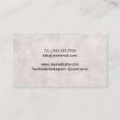  Salon Scissor & Hair Dryer Hair Stylist Visitekaartje (Achterkant)