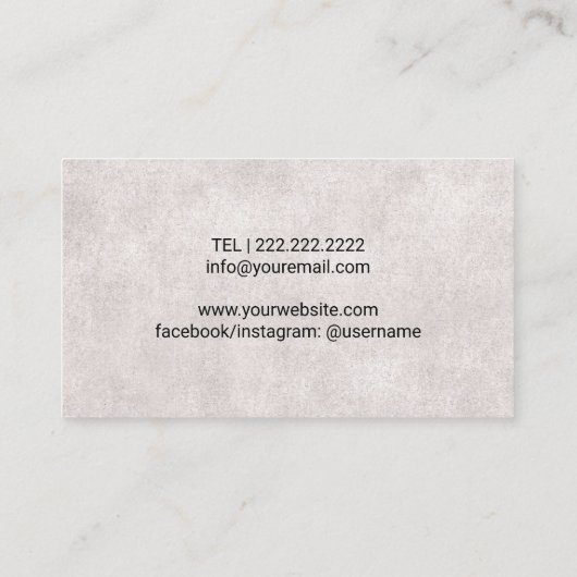  Salon Scissor & Hair Dryer Hair Stylist Visitekaartje (Achterkant)