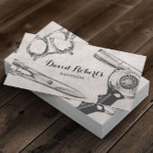  Salon Scissor & Hair Dryer Hair Stylist Visitekaartje