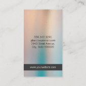 Salon Scissors | Glass Background Visitekaartje (Achterkant)