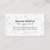 Salon Scissors | Haarsalon Visitekaartje (Achterkant)