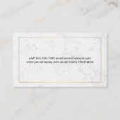 Salon Scissors | Marmer Visitekaartje (Achterkant)