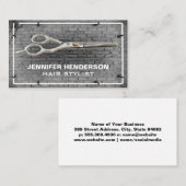 Salon Scissors | Visitekaartje met bellintwand (Voorkant / Achterkant)