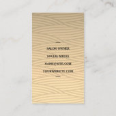 Salon Scissors | Weave Pattern Visitekaartje (Achterkant)