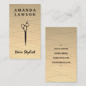 Salon Scissors | Weave Pattern Visitekaartje (Voorkant / Achterkant)