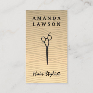 Salon Scissors Weave Pattern Visitekaartje