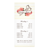 Salon Service Menu Schaar Bloemenroze (Voorkant)