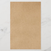 Salon Servicemenu met Laurieregroene Kraft Look Flyer (Achterkant)