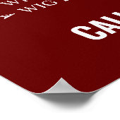 Salon Services Bewerkbaar Matte Poster (Hoek)