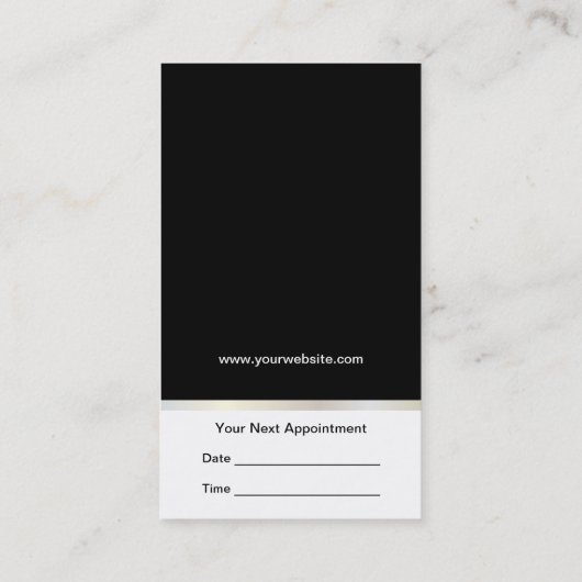 Salon Shears Benoeming Afsprakenkaartje (Achterkant)