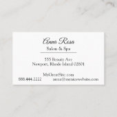 ~ Salon & Spa Abstract Blue Artistic Girly Chic Visitekaartje