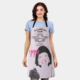 Salon Spa Apron-tekst Glamoureus Face Schort
