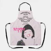 Salon Spa Apron-tekst Glamoureuze gezicht Schort (Voorkant)