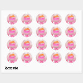 Salon spa beauty sticker roze lippen en verlichtin (Vel)