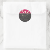 Salon spa bloemenkersenbloesem sticker heet roze (Tas)