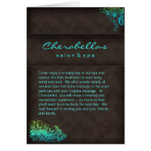 Salon Spa Brochure Turquoise Blue Green