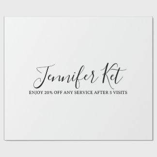 Salon spa business discount offer website visits a cadeaupapier