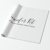 Salon spa business discount offer website visits a cadeaupapier (Uitgerold)