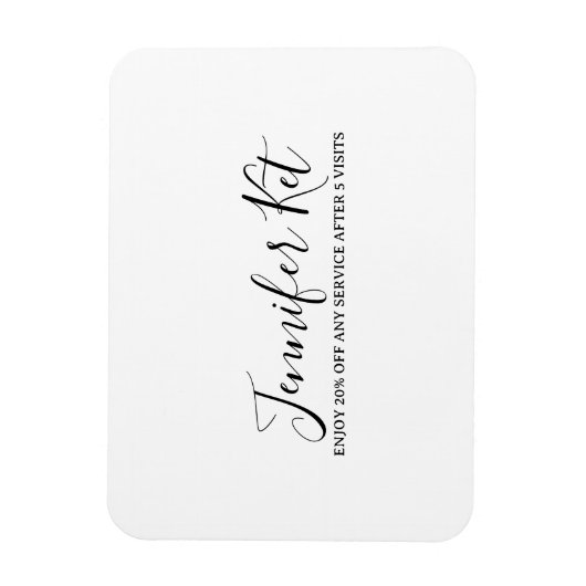 Salon spa business discount offer website visits a magneet (Verticaal)