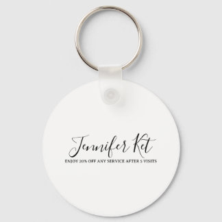 Salon spa business discount offer website visits a sleutelhanger