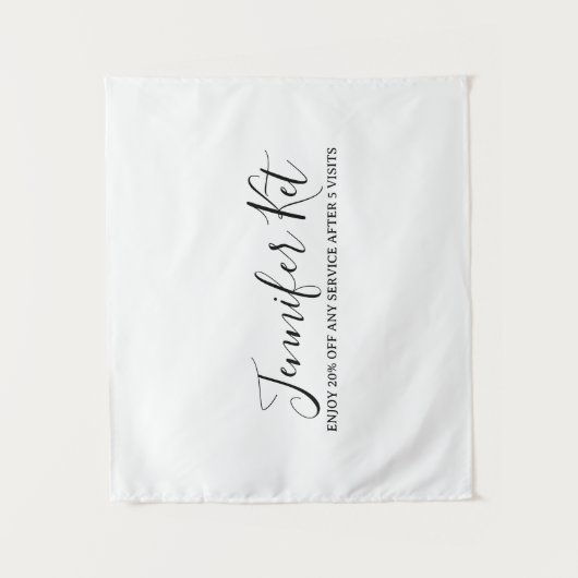 Salon spa business discount offer website visits a wandkleed (Voorkant)